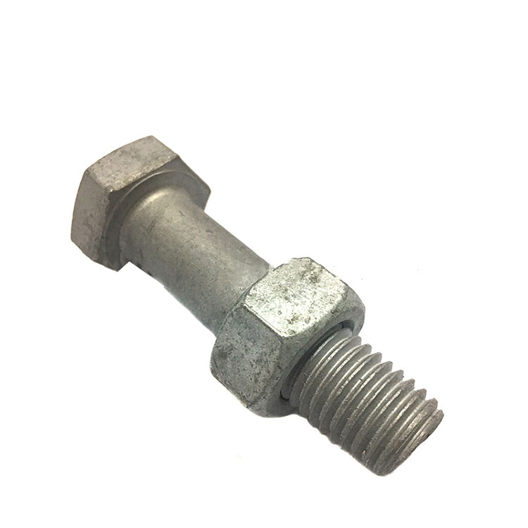 ကာဗွန်သံမဏိ A325 A490 Hot Dip Galvanized Hex Heavy Bolt