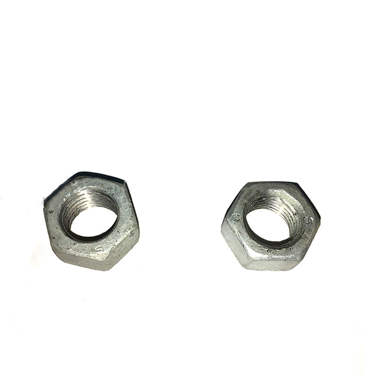 ကာဗွန်သံမဏိ Hot Dip Galvanized Gr.4 Gr.8 Hex Nut DIN934 GB6170