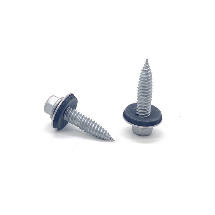 China Screw Factory Self Tapping Screw Hex Flange Roofing Screw Bi-Metal Screw EPDM Washer ဖြင့်