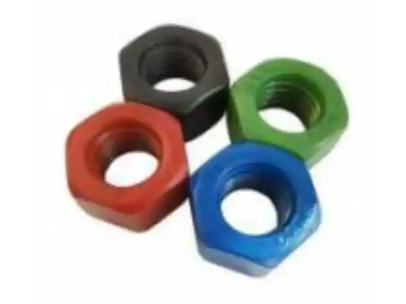 Corrosion Resistant PTFE Coated Hex Nuts High Lubrication Fastener အခွံမာသီးများ