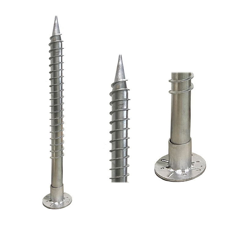 Anti-Corrosion Screw Piles ဖောင်ဒေးရှင်းအတွက် မြေပြင်ဝက်အူ