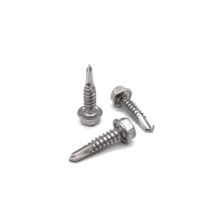 DIN7504K Stainless Steel A2-70 Flange Hexagon Head Collar Self Drilling Screws