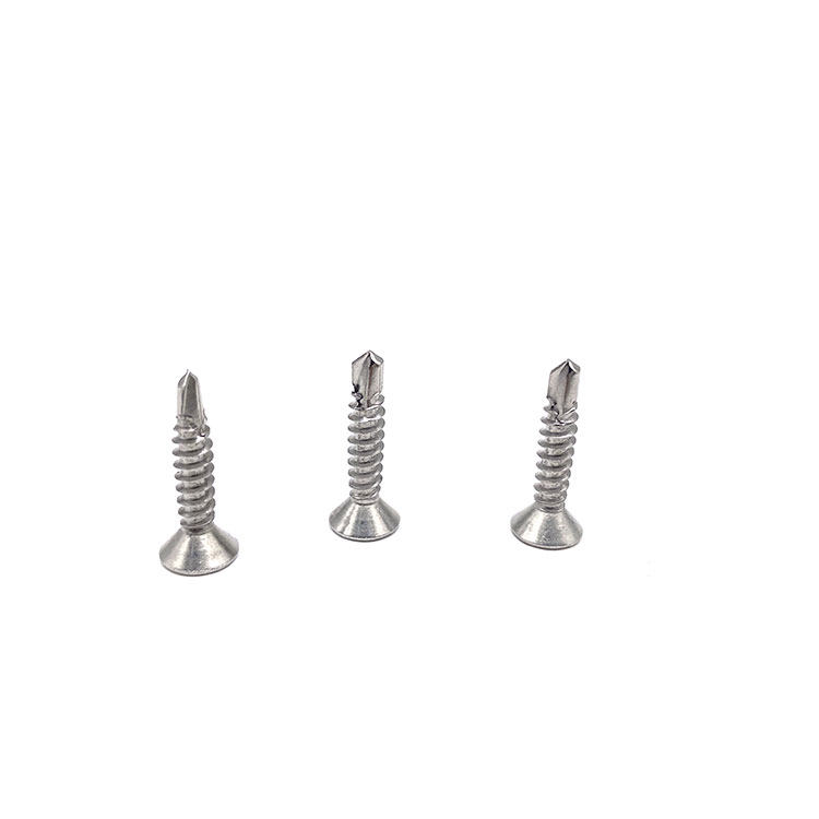 DIN7504P A2 A4 လက်ဝါးကပ်တိုင် Recessed Countersunk ဦးခေါင်း Stainless Steel 304 316 Self-Drilling Screws