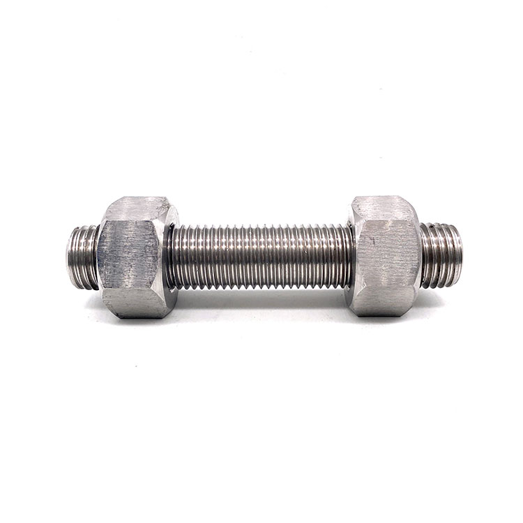 DIN976 Stainless Steel 316 304 M20 M20 Fine Thread Stud Bolt နှင့် Nut Thread Rod