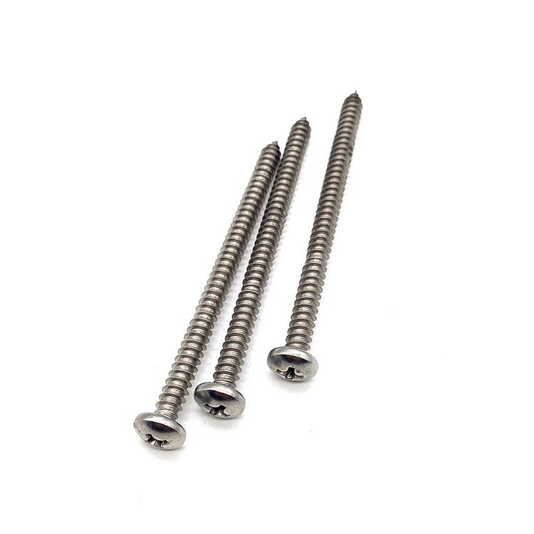 ချိတ်ဆွဲများ Ss304 DIN912 M6 80mm Hook Cross Flat Head Self Tapping Screw