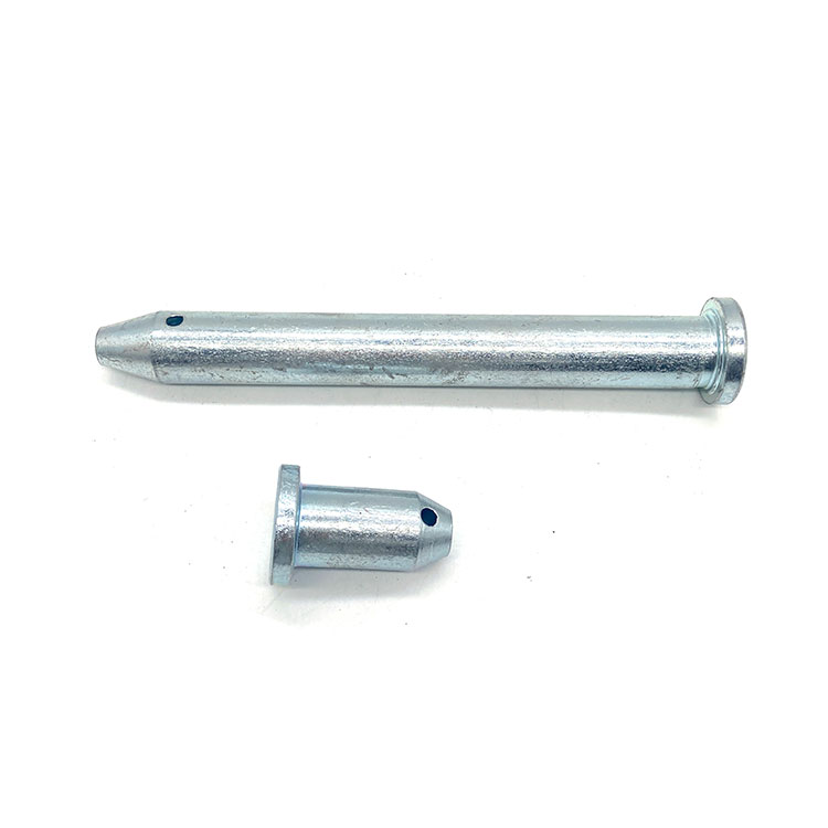 Galvanized Metal Steel Flat Head Clevis Pins များကို အပေါက်ဖြင့် ပြုလုပ်ထားသည်။