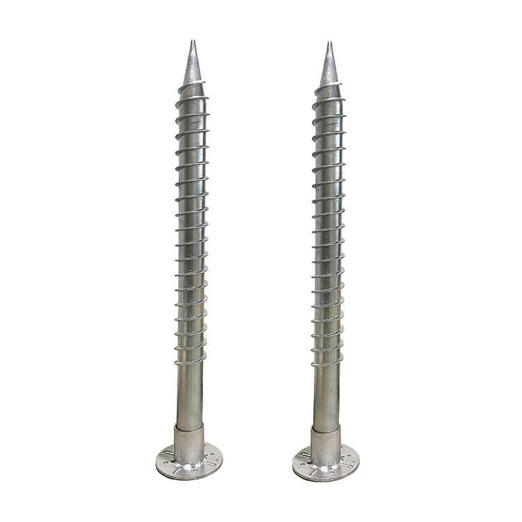 Hot DIP Galvanized Solar Fittings Floor Mounting Ground Screw ကွင်းကွင်း