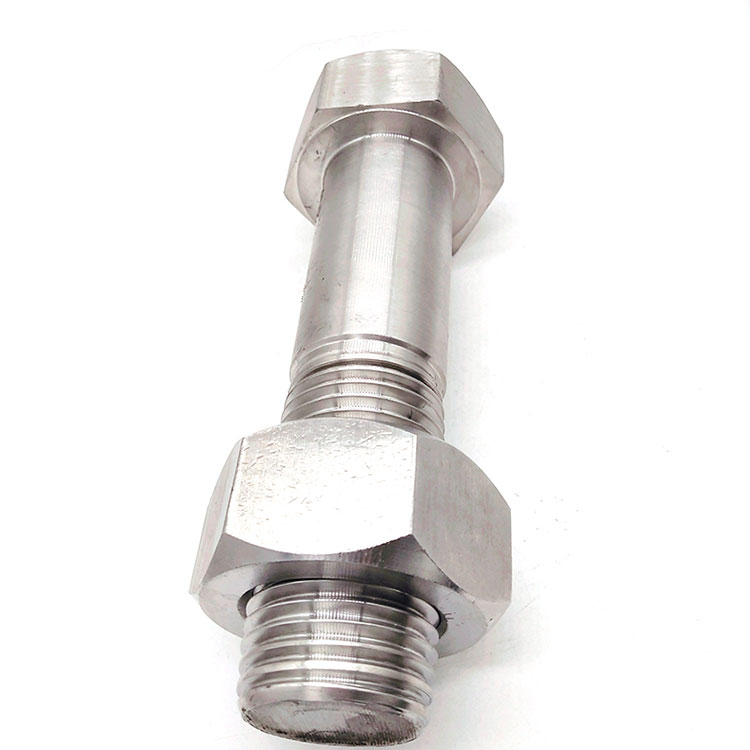 သံမဏိ A2-70 A4-80 လေးလံသော Hex Bolt