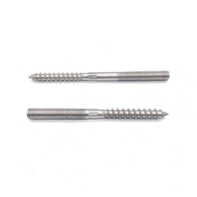 M6 M8 M10 Hanger Bolts နှစ်ထပ် Threaded Self Tapping Wood Screw Double End Screws