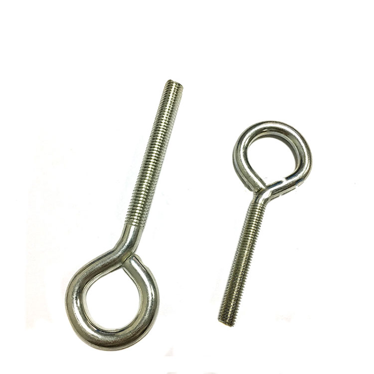 M6 M8 M10 Stainless Steel Machine Lag Eye Screws Eye Hooks