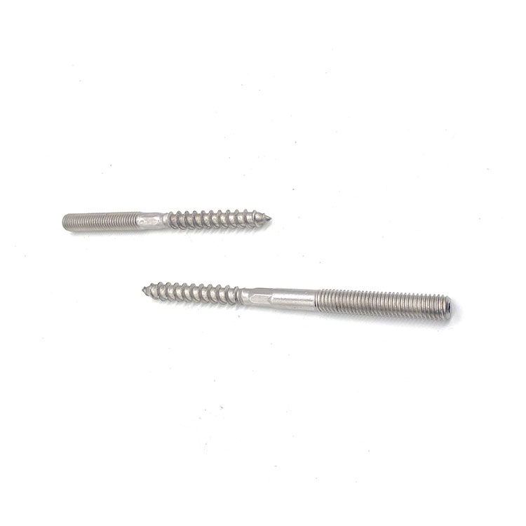 သတ္တုသစ်သား Dowel Screw Stainless Steel Double End Thread Stud Bolt