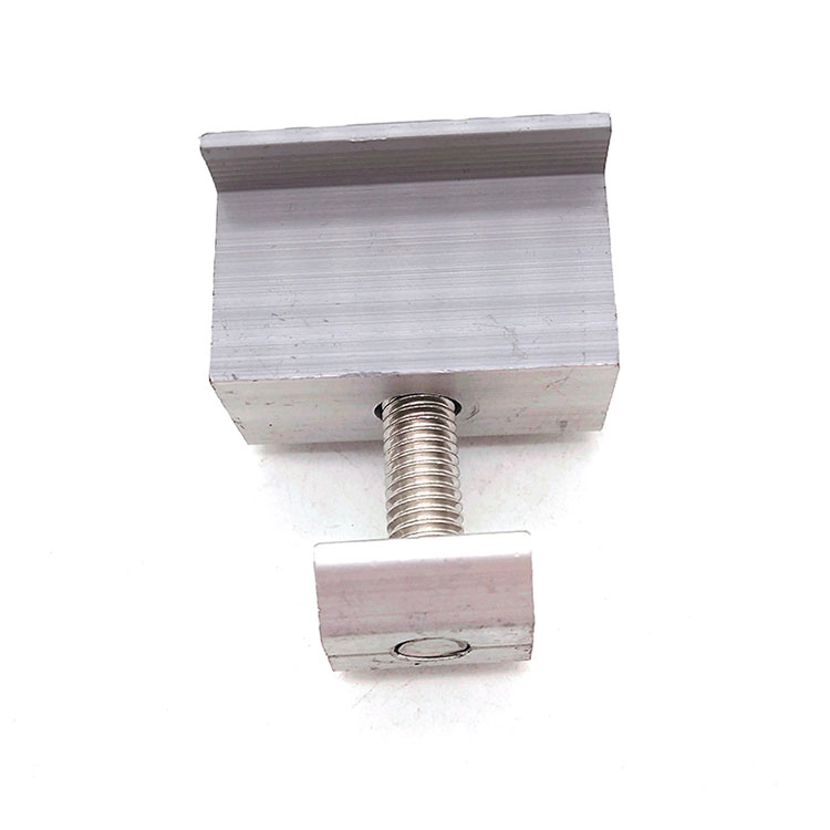 Hex Socket Head Cap Screw ဖြင့် Mid Aluminum Clamp ကို ဆိုလာပြား တပ်ဆင်ခြင်း။