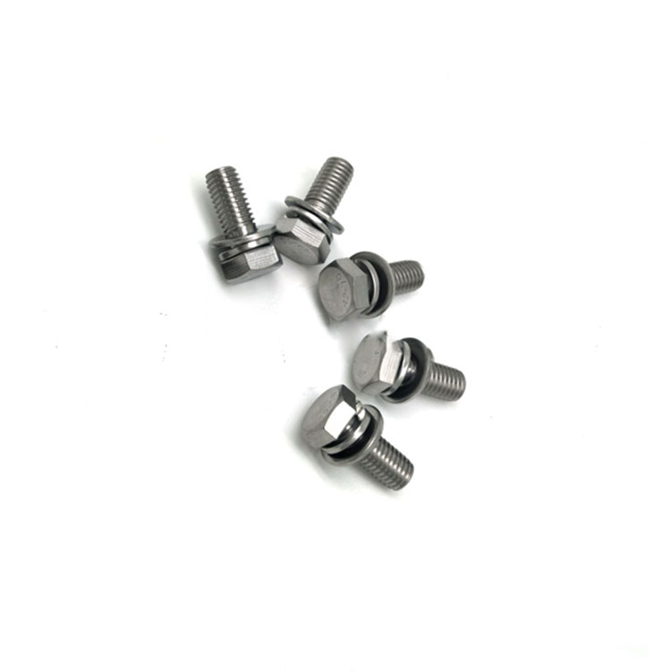 Stainless Steel A2-70 316L Hex Head SEM စက် Screw ပေါင်းစပ်ခြင်း။