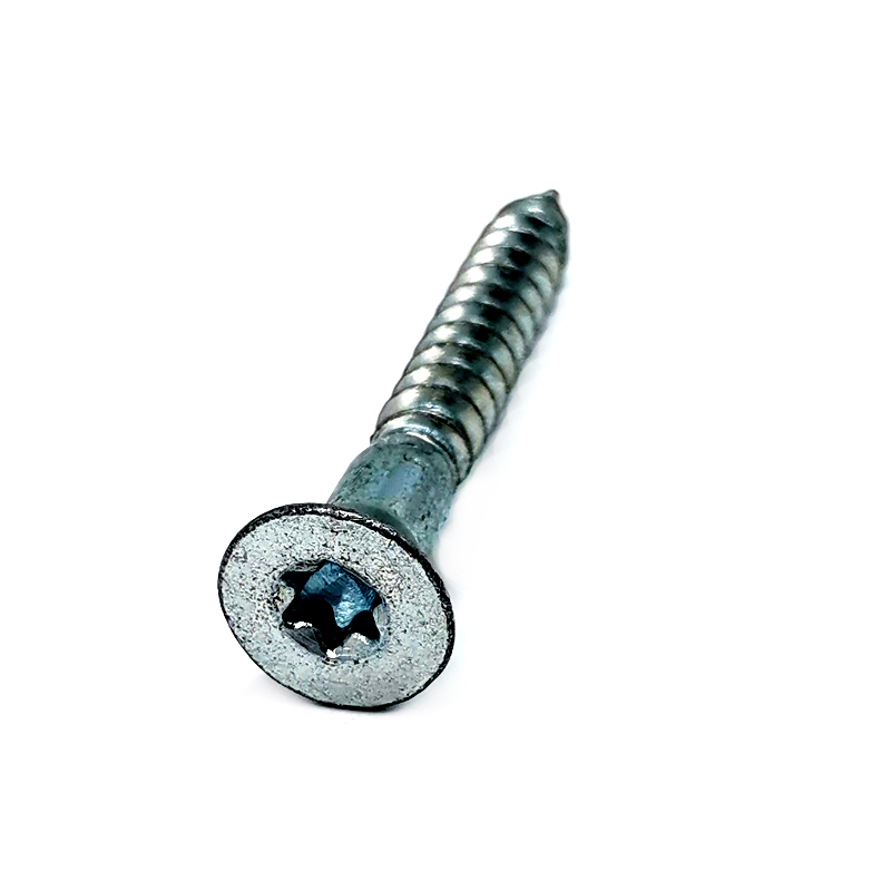 Trox Socket တွင် သွပ်ရည်စိမ်ထားသော Flat Head Self Tapping Threaded Wood Screws များ